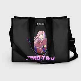 Сумка-шоппер 3D с принтом ZeroTwo (Darling in the Franx) в городе Новоалтайск, 100% полиэстер | застегивается на металлическую кнопку; внутренний карман застегивается на молнию. Стенки укреплены специальным мягким материалом, чтобы защитить содержимое от несильных ударов
 | 002 | 02 | ahegao | anime | darling | franx | franxx | girl | girls | in | senpai | the | two | waifu | zero | zerotwo | аниме | ахегао | вайфу | девушка | семпай | сенпай | тян