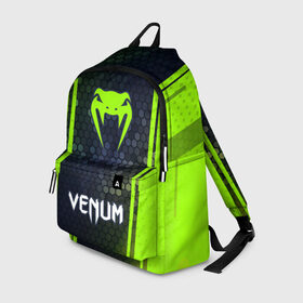 Рюкзак 3D с принтом VENUM / ВЕНУМ в городе Новоалтайск, 100% полиэстер | лямки с регулируемой длиной, сверху петелька, чтобы рюкзак можно было повесить на вешалку. Основное отделение закрывается на молнию, как и внешний карман. Внутри два дополнительных кармана, один из которых закрывается на молнию. По бокам два дополнительных кармашка | 