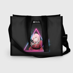 Сумка-шоппер 3D с принтом ZeroTwo (Darling in the Franx) в городе Новоалтайск, 100% полиэстер | застегивается на металлическую кнопку; внутренний карман застегивается на молнию. Стенки укреплены специальным мягким материалом, чтобы защитить содержимое от несильных ударов
 | 002 | 02 | ahegao | anime | darling | franx | franxx | girl | girls | in | senpai | the | two | waifu | zero | zerotwo | аниме | ахегао | вайфу | девушка | семпай | сенпай | тян