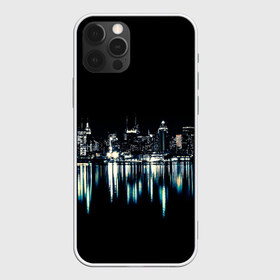 Чехол для iPhone 12 Pro Max с принтом Ночной город в городе Новоалтайск, Силикон |  | urban | город | ночной город | ночь | отражение | отражение в воде | текстуры