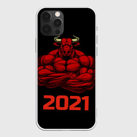 Чехол для iPhone 12 Pro Max с принтом Год быка в городе Новоалтайск, Силикон |  | Тематика изображения на принте: бык | год быка | гороскоп | здоровый бык | красный бык | мускулы