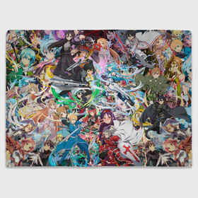 Плед 3D с принтом Sword Art Online в городе Новоалтайск, 100% полиэстер | закругленные углы, все края обработаны. Ткань не мнется и не растягивается | айнкрад | аргус | асуна | кирито | манга | мастера меча онлай