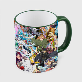 Кружка с полной запечаткой с принтом Sword Art Online в городе Новоалтайск, керамика | ёмкость 330 мл | айнкрад | аргус | асуна | кирито | манга | мастера меча онлай