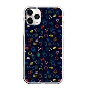 Чехол для iPhone 11 Pro Max матовый с принтом ГЕОМЕТРИЧЕСКИЕ ФИГУРЫ в городе Новоалтайск, Силикон |  | геометрия | квадрат | круг | прямоугольник | разноцветный | текстуры | треугольник | узор | фигуры