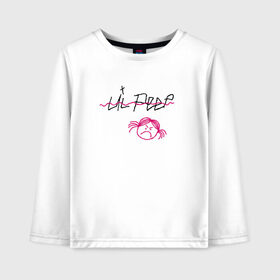 Детский лонгслив хлопок с принтом LIL PEEP (front & back) в городе Новоалтайск, 100% хлопок | круглый вырез горловины, полуприлегающий силуэт, длина до линии бедер | Тематика изображения на принте: lil peep | lil peep art | logo lil peep | love | rap | альбомы | лил пип | лове | лого | логтип | любовь | музыка | музыкант | паук | певец | рэп | рэпер | скорпион