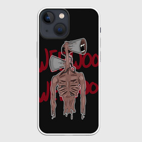 Чехол для iPhone 13 mini с принтом Сиреноголовый в городе Новоалтайск,  |  | 6789 | foundation | head | scp | siren | sirenhead | голова | объект | объекты | сирена | сиреноголовый | фонд