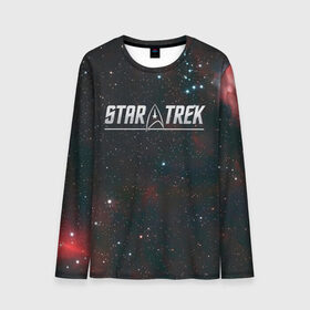 Мужской лонгслив 3D с принтом STARTREK IRON LOGO (Z) в городе Новоалтайск, 100% полиэстер | длинные рукава, круглый вырез горловины, полуприлегающий силуэт | lower decks | star trek | star trek lower decks | startrek | джек рэнсом | звездный путь | лейтенант шаз | телесериал | шаз | энсин беккет | энсин брэд | энсин тэнди