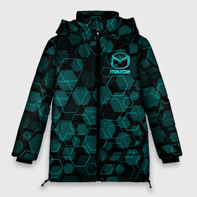 Женская зимняя куртка 3D с принтом Мазда Mazda в городе Новоалтайск, верх — 100% полиэстер; подкладка — 100% полиэстер; утеплитель — 100% полиэстер | длина ниже бедра, силуэт Оверсайз. Есть воротник-стойка, отстегивающийся капюшон и ветрозащитная планка. 

Боковые карманы с листочкой на кнопках и внутренний карман на молнии | Тематика изображения на принте: 