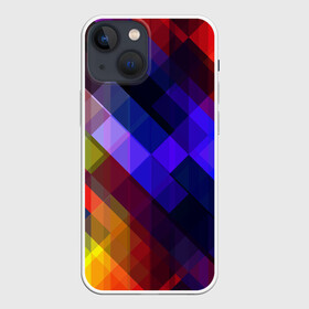 Чехол для iPhone 13 mini с принтом Горен в городе Новоалтайск,  |  | abstraction | colorful | cubes | obliquely | stripes | texture | абстракция | кубы | наискось | полосы | разноцветный | текстура