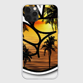 Чехол для iPhone 12 Pro Max с принтом Beach в городе Новоалтайск, Силикон |  | gesture | landscape | palms | sea | жест | закат | море | океан | пальмы | пейзаж