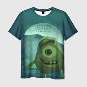 Мужская футболка 3D с принтом Mike Wazowski в городе Новоалтайск, 100% полиэфир | прямой крой, круглый вырез горловины, длина до линии бедер | bob parr | carl fredricksen | disney | dory | finding nemo | helen parr | incredibles | mike wazowski | monsters | monsters university | nemo | pixar | russell | sally | sheriff woody | toy story | up | vdgerir | джеймс салливан | дисней | пиксар | универ