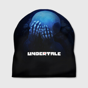Шапка 3D с принтом UNDERTALE в городе Новоалтайск, 100% полиэстер | универсальный размер, печать по всей поверхности изделия | sans | undertale | андертале | андертейл | игра | подземная история | подземная сказка | санс | ундертале