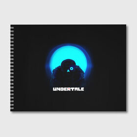 Альбом для рисования с принтом UNDERTALE в городе Новоалтайск, 100% бумага
 | матовая бумага, плотность 200 мг. | Тематика изображения на принте: sans | undertale | андертале | андертейл | игра | подземная история | подземная сказка | санс | ундертале