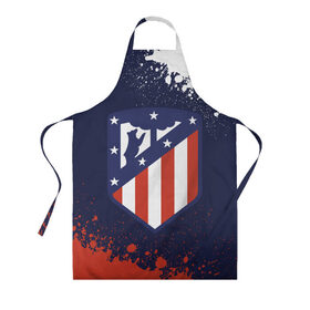 Фартук 3D с принтом ATLETICO MADRID / Атлетико в городе Новоалтайск, 100% полиэстер | общий размер — 65 х 85 см, ширина нагрудника — 26 см, горловина — 53 см, длина завязок — 54 см, общий обхват в поясе — 173 см. Принт на завязках и на горловине наносится с двух сторон, на основной части фартука — только с внешней стороны | atletico | club | footbal | logo | madrid | атлетико | знак | клуб | логотип | логотипы | мадрид | символ | символы | форма | футбол | футбольная | футбольный