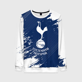 Женский свитшот 3D с принтом TOTTENHAM HOTSPUR / Тоттенхэм в городе Новоалтайск, 100% полиэстер с мягким внутренним слоем | круглый вырез горловины, мягкая резинка на манжетах и поясе, свободная посадка по фигуре | club | footbal | hotspur | logo | tottenham | знак | клуб | логотип | логотипы | символ | символы | тоттенхэм | форма | футбол | футбольная | футбольный | хотспур