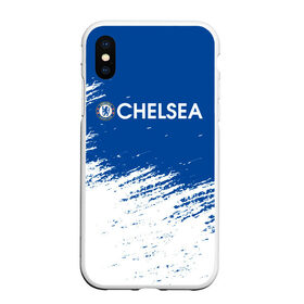 Чехол для iPhone XS Max матовый с принтом CHELSEA. в городе Новоалтайск, Силикон | Область печати: задняя сторона чехла, без боковых панелей | chelsea | fc | football | football club | sport | спорт | спортивные | униформа | фирменные цвета | фк | футбол | футбольный клуб | челси