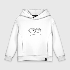 Детское худи Oversize хлопок с принтом Недовольный фейс в городе Новоалтайск, френч-терри — 70% хлопок, 30% полиэстер. Мягкий теплый начес внутри —100% хлопок | боковые карманы, эластичные манжеты и нижняя кромка, капюшон на магнитной кнопке | face | sad | глаза | грустный | лицо | мультяшный | настроение | недовольный | прикольный | рисунок | смайлик | усталость | человечек
