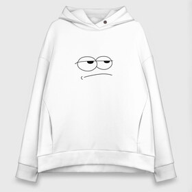 Женское худи Oversize хлопок с принтом Недовольный фейс в городе Новоалтайск, френч-терри — 70% хлопок, 30% полиэстер. Мягкий теплый начес внутри —100% хлопок | боковые карманы, эластичные манжеты и нижняя кромка, капюшон на магнитной кнопке | face | sad | глаза | грустный | лицо | мультяшный | настроение | недовольный | прикольный | рисунок | смайлик | усталость | человечек
