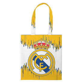 Сумка 3D повседневная с принтом REAL MADRID. в городе Новоалтайск, 100% полиэстер | Плотность: 200 г/м2; Размер: 34×35 см; Высота лямок: 30 см | fc | football | football club | real madrid | sport | испанский футбольный клуб | лучший футбольный клуб xx века | мадрид | реал мадрид | спорт | уефа | униформа | фирменные цвета | фифа | фк | футбол | футбольный клуб