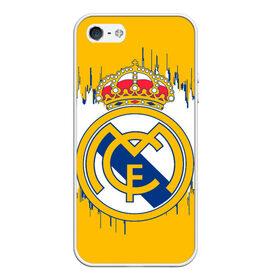 Чехол для iPhone 5/5S матовый с принтом REAL MADRID. в городе Новоалтайск, Силикон | Область печати: задняя сторона чехла, без боковых панелей | fc | football | football club | real madrid | sport | испанский футбольный клуб | лучший футбольный клуб xx века | мадрид | реал мадрид | спорт | уефа | униформа | фирменные цвета | фифа | фк | футбол | футбольный клуб