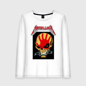 Женский лонгслив хлопок с принтом Metallica 1-99 в городе Новоалтайск, 100% хлопок |  | music | rock | гитара | коллектив | музыка | рок