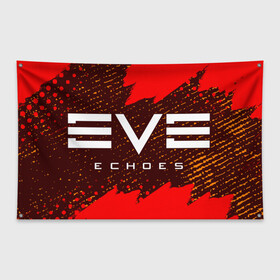 Флаг-баннер с принтом EVE ECHOES ИВ ЭХО в городе Новоалтайск, 100% полиэстер | размер 67 х 109 см, плотность ткани — 95 г/м2; по краям флага есть четыре люверса для крепления | echo | echoes | eve | game | games | logo | online | space | ев онлайн | ев эхо | еве | ив онлайн | ив эхо | игра | игры | космос | лого | логотип | логотипы | онлайн | символ | символы | эхо | эхос