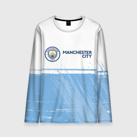 Мужской лонгслив 3D с принтом MANCHESTER CITY Манчестер Сити в городе Новоалтайск, 100% полиэстер | длинные рукава, круглый вырез горловины, полуприлегающий силуэт | city | club | footbal | logo | manchester | знак | клуб | логотип | логотипы | манчестер | символ | символы | сити | форма | футбол | футбольная | футбольный