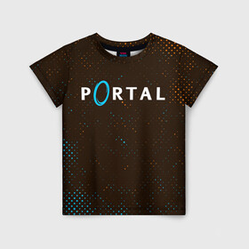 Детская футболка 3D с принтом PORTAL / ПОРТАЛ в городе Новоалтайск, 100% гипоаллергенный полиэфир | прямой крой, круглый вырез горловины, длина до линии бедер, чуть спущенное плечо, ткань немного тянется | Тематика изображения на принте: game | games | half | half life | halflife | life | logo | portal | portal 2 | portal2 | valve | игра | игры | лайф | лого | логотип | логотипы | портал | портал 2 | портал2 | символ | символы | халф | халф лайф | халфлайф