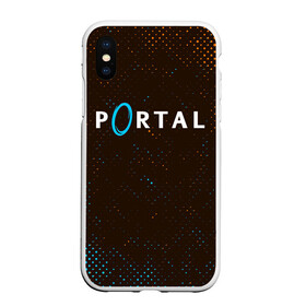 Чехол для iPhone XS Max матовый с принтом PORTAL ПОРТАЛ в городе Новоалтайск, Силикон | Область печати: задняя сторона чехла, без боковых панелей | game | games | half | half life | halflife | life | logo | portal | portal 2 | portal2 | valve | игра | игры | лайф | лого | логотип | логотипы | портал | портал 2 | портал2 | символ | символы | халф | халф лайф | халфлайф