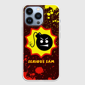 Чехол для iPhone 13 Pro с принтом SERIOUS SAM   Крутой Сэм в городе Новоалтайск,  |  | Тематика изображения на принте: croteam | game | games | logo | sam | serious | бомба | бомбочка | игра | игры | крутой | лого | логотип | логотипы | серьезный | символ | символы | сэм