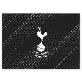 Поздравительная открытка с принтом TOTTENHAM HOTSPUR / Тоттенхэм в городе Новоалтайск, 100% бумага | плотность бумаги 280 г/м2, матовая, на обратной стороне линовка и место для марки
 | club | footbal | hotspur | logo | tottenham | знак | клуб | логотип | логотипы | символ | символы | тоттенхэм | форма | футбол | футбольная | футбольный | хотспур