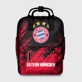 Женский рюкзак 3D с принтом BAYERN MUNCHEN. в городе Новоалтайск, 100% полиэстер | лямки с регулируемой длиной, сверху ручки, чтобы рюкзак нести как сумку. Основное отделение закрывается на молнию, как и внешний карман. Внутри два дополнительных кармана, один из которых закрывается на молнию. По бокам два дополнительных кармашка, куда поместится маленькая бутылочка
 | bayern | bayern munchen | fc bayern | football | football club | sport | бавария | спорт | футбол | футбольный клуб
