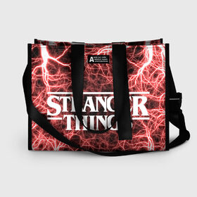 Сумка-шоппер 3D с принтом Stranger Things в городе Новоалтайск, 100% полиэстер | застегивается на металлическую кнопку; внутренний карман застегивается на молнию. Стенки укреплены специальным мягким материалом, чтобы защитить содержимое от несильных ударов
 | normal people scare me | stranger things | детектив | драма | кино | очень странные дела | сериалы | странгер тхингс | триллер | уилл | фантастика | фильмы | хоукинс
