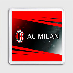 Магнит 55*55 с принтом AC MILAN / МИЛАН в городе Новоалтайск, Пластик | Размер: 65*65 мм; Размер печати: 55*55 мм | Тематика изображения на принте: ac | ac milan | acm | football | logo | milan | sport | клуб | лого | логотип | логотипы | милан | символ | символы | спорт | форма | футбол | футбольная | футбольный