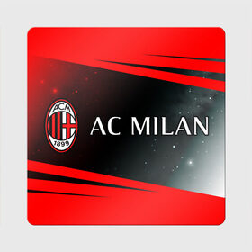 Магнит виниловый Квадрат с принтом AC MILAN / МИЛАН в городе Новоалтайск, полимерный материал с магнитным слоем | размер 9*9 см, закругленные углы | Тематика изображения на принте: ac | ac milan | acm | football | logo | milan | sport | клуб | лого | логотип | логотипы | милан | символ | символы | спорт | форма | футбол | футбольная | футбольный