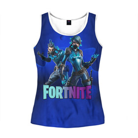 Женская майка 3D с принтом fortnite в городе Новоалтайск, 100% полиэстер | круглая горловина, прямой силуэт, длина до линии бедра | fortnite | fortnite 2 | игра | фортнайт | фортнайт 2
