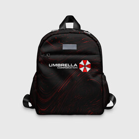 Детский рюкзак 3D с принтом UMBRELLA CORP / АМБРЕЛЛА в городе Новоалтайск, 100% полиэстер | лямки с регулируемой длиной, сверху петелька, чтобы рюкзак можно было повесить на вешалку. Основное отделение закрывается на молнию, как и внешний карман. Внутри дополнительный карман. По бокам два дополнительных кармашка | Тематика изображения на принте: corp | corporation | evil | game | games | logo | resident | umbrella | амбрелла | зла | зонт | зонтик | игра | игры | корп | корпорация | лого | логотип | обитель | резидент | символ | эвил