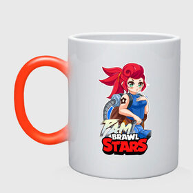 Кружка хамелеон с принтом PAM Brawl Stars в городе Новоалтайск, керамика | меняет цвет при нагревании, емкость 330 мл | anime | brawl | brawl stars | brawlstars | brawl_stars | pam | panny | аниме | бравл | бравлстарс | девочка | девочка в шкуре медведя | девушка | манга | пам | рам