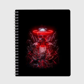 Тетрадь с принтом Digital Skeleton | 1.1 в городе Новоалтайск, 100% бумага | 48 листов, плотность листов — 60 г/м2, плотность картонной обложки — 250 г/м2. Листы скреплены сбоку удобной пружинной спиралью. Уголки страниц и обложки скругленные. Цвет линий — светло-серый
 | Тематика изображения на принте: cool | cyborg | decoration | fashion | fear | ghost | halloween | head | horror | robot | skeleton | skull | technology | голова | киборг | круто | мода | призрак | робот | скелет | технологии | ужас | украшение | хеллоуин | череп