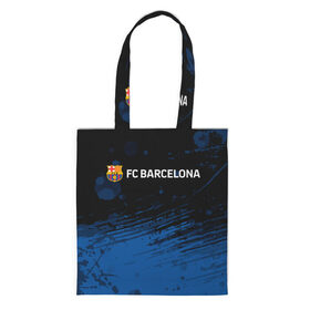 Сумка 3D повседневная с принтом FC BARCELONA. в городе Новоалтайск, 100% полиэстер | Плотность: 200 г/м2; Размер: 34×35 см; Высота лямок: 30 см | barca | barcelona | fc barca | барка | барселона