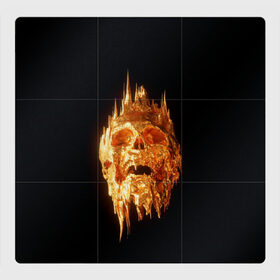 Магнитный плакат 3Х3 с принтом Golden Skull в городе Новоалтайск, Полимерный материал с магнитным слоем | 9 деталей размером 9*9 см | cool | cyborg | decoration | fashion | fear | ghost | haloween | head | horror | robot | skeleton | skull | technology | голова | киборг | круто | мода | призрак | робот | скелет | технологии | ужас | украшение | хеллоуин | череп