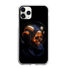 Чехол для iPhone 11 Pro Max матовый с принтом Golden skull | 1.1 в городе Новоалтайск, Силикон |  | Тематика изображения на принте: cool | cyborg | decoration | fashion | fear | ghost | halloween | head | horror | robot | skeleton | skull | technology | голова | киборг | круто | мода | призрак | робот | скелет | технологии | ужас | украшение | хеллоуин | череп