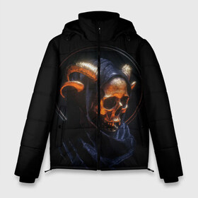 Мужская зимняя куртка 3D с принтом Golden skull 1 1 в городе Новоалтайск, верх — 100% полиэстер; подкладка — 100% полиэстер; утеплитель — 100% полиэстер | длина ниже бедра, свободный силуэт Оверсайз. Есть воротник-стойка, отстегивающийся капюшон и ветрозащитная планка. 

Боковые карманы с листочкой на кнопках и внутренний карман на молнии. | cool | cyborg | decoration | fashion | fear | ghost | halloween | head | horror | robot | skeleton | skull | technology | голова | киборг | круто | мода | призрак | робот | скелет | технологии | ужас | украшение | хеллоуин | череп