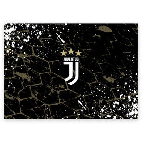 Поздравительная открытка с принтом JUVENTUS. в городе Новоалтайск, 100% бумага | плотность бумаги 280 г/м2, матовая, на обратной стороне линовка и место для марки
 | cr7 | juve | juventus | ronaldo | роналдо | ювентус
