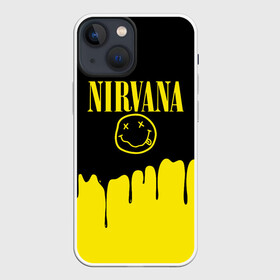 Чехол для iPhone 13 mini с принтом Nirvana. в городе Новоалтайск,  |  | music | nirvana | rock | smile | американская рок группа | гранж | известные личности | крист новоселич | курт кобейн | музыка | музыканты | нирвана | панк рок | певцы | рок | смайл | хард рок | хэви металл