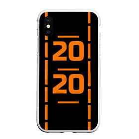 Чехол для iPhone XS Max матовый с принтом 2020 в городе Новоалтайск, Силикон | Область печати: задняя сторона чехла, без боковых панелей | Тематика изображения на принте: 2020 год | геометрия | год | линии | полосы | прикольная надпись