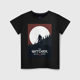 Детская футболка хлопок с принтом The Witcher, Wild Hunt, Геральд, Ведьмак. в городе Новоалтайск, 100% хлопок | круглый вырез горловины, полуприлегающий силуэт, длина до линии бедер | the witcher | wild hunt | ведьмак. | геральд