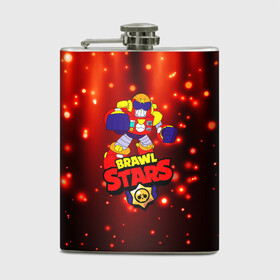 Фляга с принтом Brawl Stars/Surge в городе Новоалтайск, металлический корпус | емкость 0,22 л, размер 125 х 94 мм. Виниловая наклейка запечатывается полностью | bibi | crow | kolette | leon | nita | sandy | surge | volt | бравл старс | вольт | герои | детям | звезда | звездные | леон | логотипы игр | мальчикам | огненный | огонь | робот | сенди | спайк | спраут | супергерои