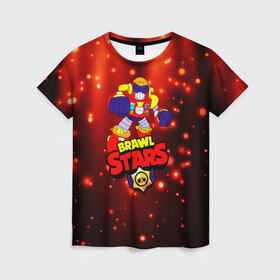 Женская футболка 3D с принтом Brawl Stars/Surge в городе Новоалтайск, 100% полиэфир ( синтетическое хлопкоподобное полотно) | прямой крой, круглый вырез горловины, длина до линии бедер | bibi | crow | kolette | leon | nita | sandy | surge | volt | бравл старс | вольт | герои | детям | звезда | звездные | леон | логотипы игр | мальчикам | огненный | огонь | робот | сенди | спайк | спраут | супергерои
