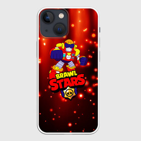 Чехол для iPhone 13 mini с принтом Brawl Stars Surge в городе Новоалтайск,  |  | bibi | crow | kolette | leon | nita | sandy | surge | volt | бравл старс | вольт | герои | детям | звезда | звездные | леон | логотипы игр | мальчикам | огненный | огонь | робот | сенди | спайк | спраут | супергерои